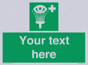 Custom Eye Wash Station Sign